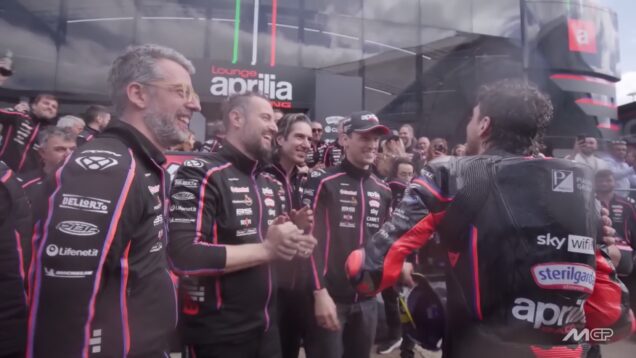 UNSEEN Marco Bezzecchi & Aprilia get the party started 2025 British GP_0.02.40.00