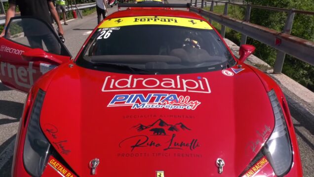 SALITA VERZEGNIS – S. CHIANZUTAN 2025 RINO LUNELLI FERRARI 458 CHALLENGE BY BELLUNOVIDEO_0.00.49.00