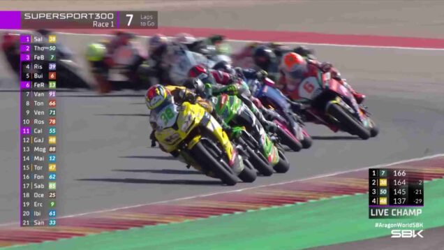 HIGHLIGHTS from WorldSSP300 Race 1 2025 AragonWorldSBK_0.00.38.00
